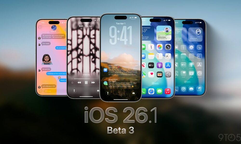 Apple releases iOS 26.1 beta 3 for iPhone