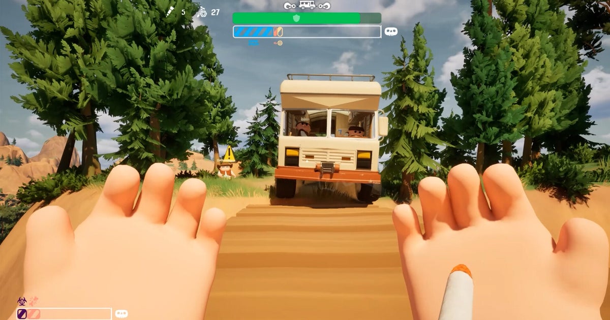 RV There Yet? is a dad-core co-op game about doing a very bad job driving home from your campervan vacation
