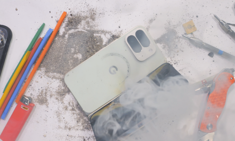 Google’s Pixel 10 Pro Fold is the first to ‘go up in smoke during a bend test,’ JerryRigEverything says