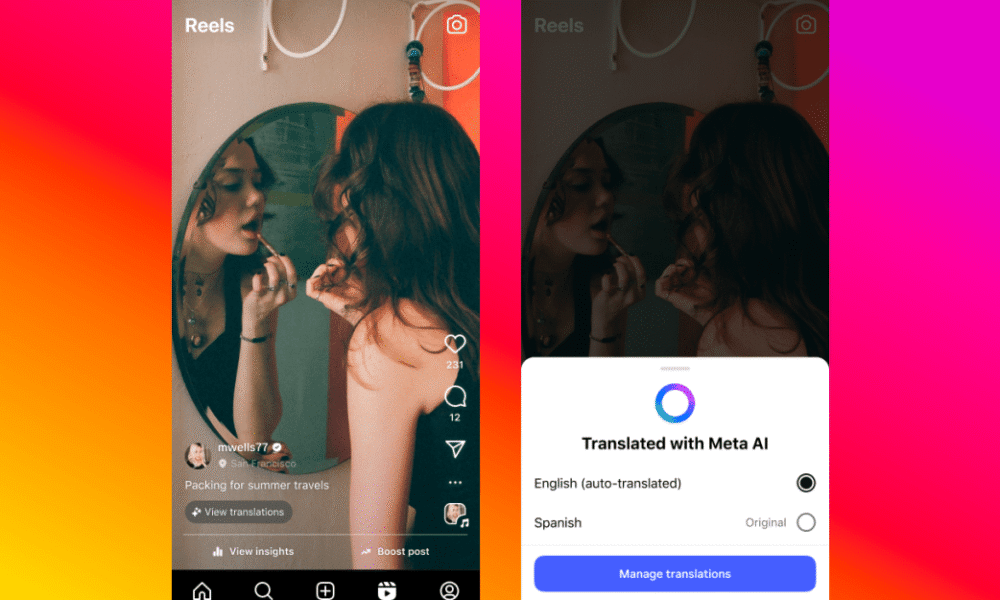 Meta’s AI translation tool can dub your Instagram videos