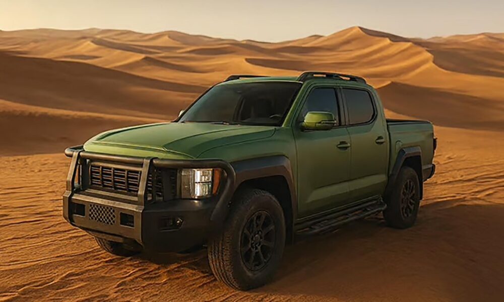 Redesigned Kia Tasman appears on official company website