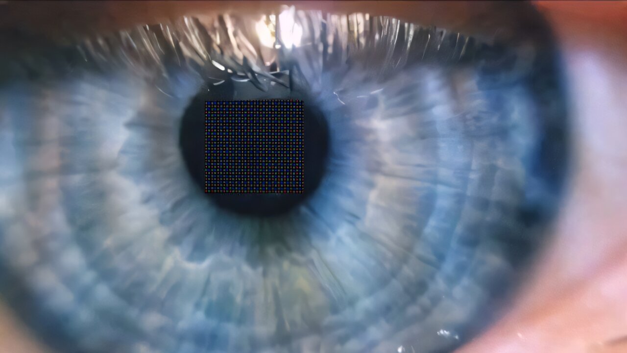Minimal pixels achieve the highest possible resolution visible to the human eye