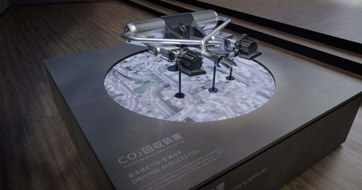 Mazda testing carbon-capture exhaust tech that stores CO2 in a tank
