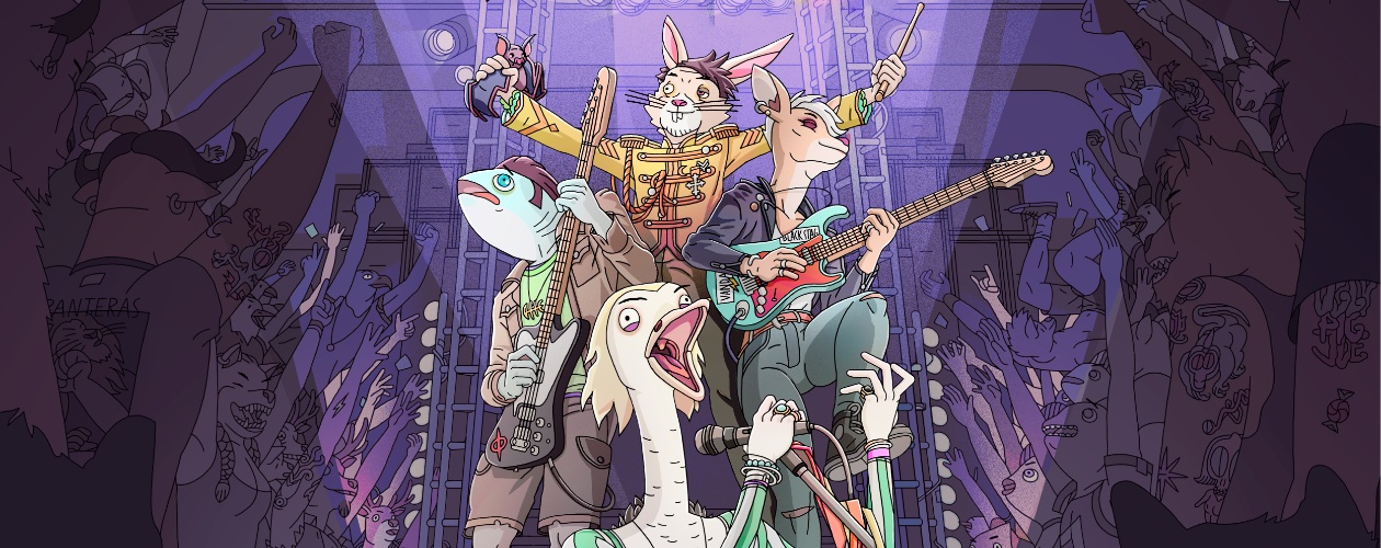 Rockbeasts is a band management sim that brings back the MTV era - with fish bassists and Iggy Pop