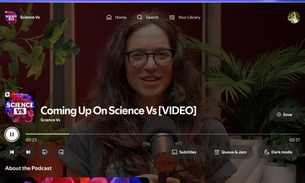 Spotify brings video podcasts and music videos to its Apple TV app