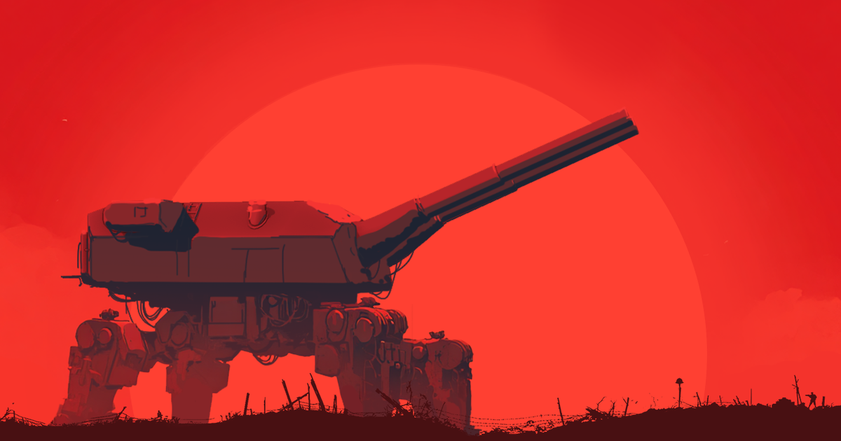 Command a massive walking gun in Iron Nest: Heavy Turret Simulator