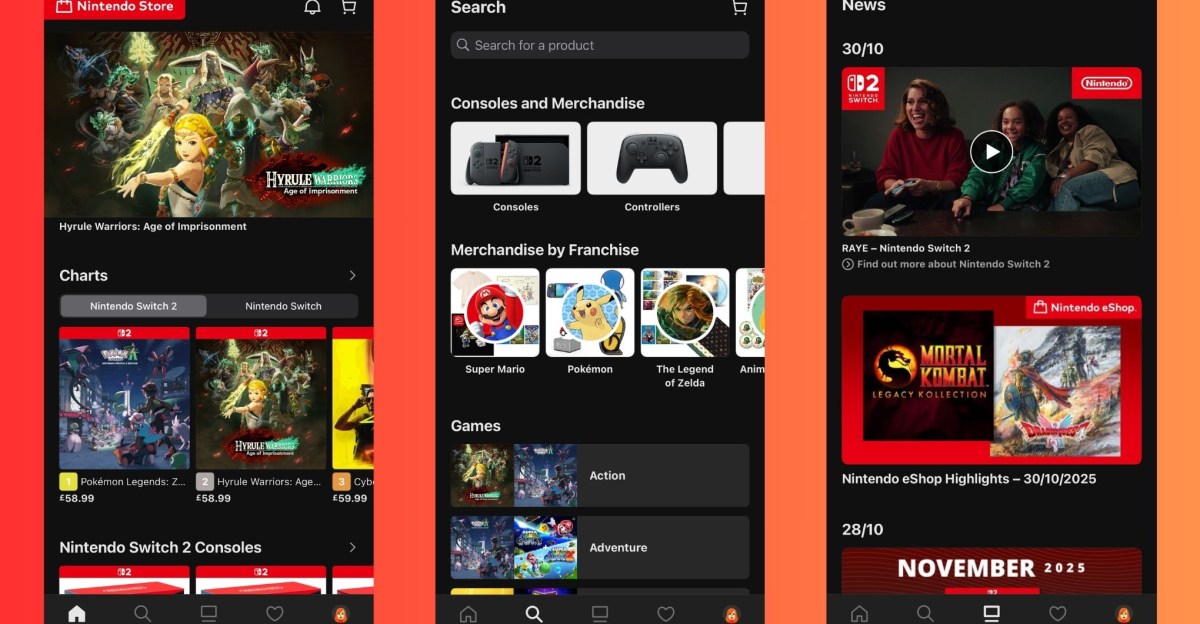 We now have a Nintendo Store app for iOS and Android