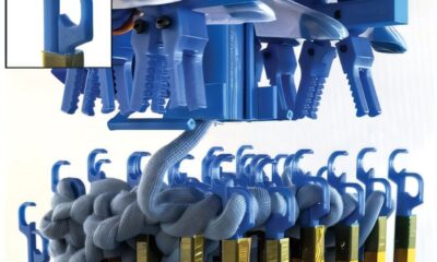 Newly developed knitting machine makes solid 3D objects