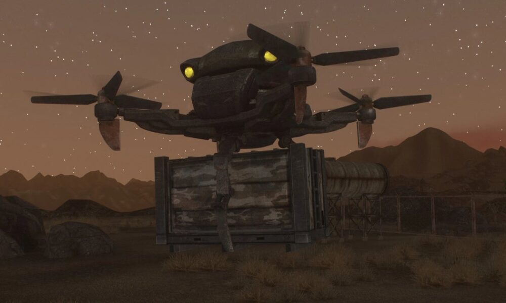 Fallout: New Vegas' latest modathon has flying robots, evolving gear, and cheeky waving in its pockets