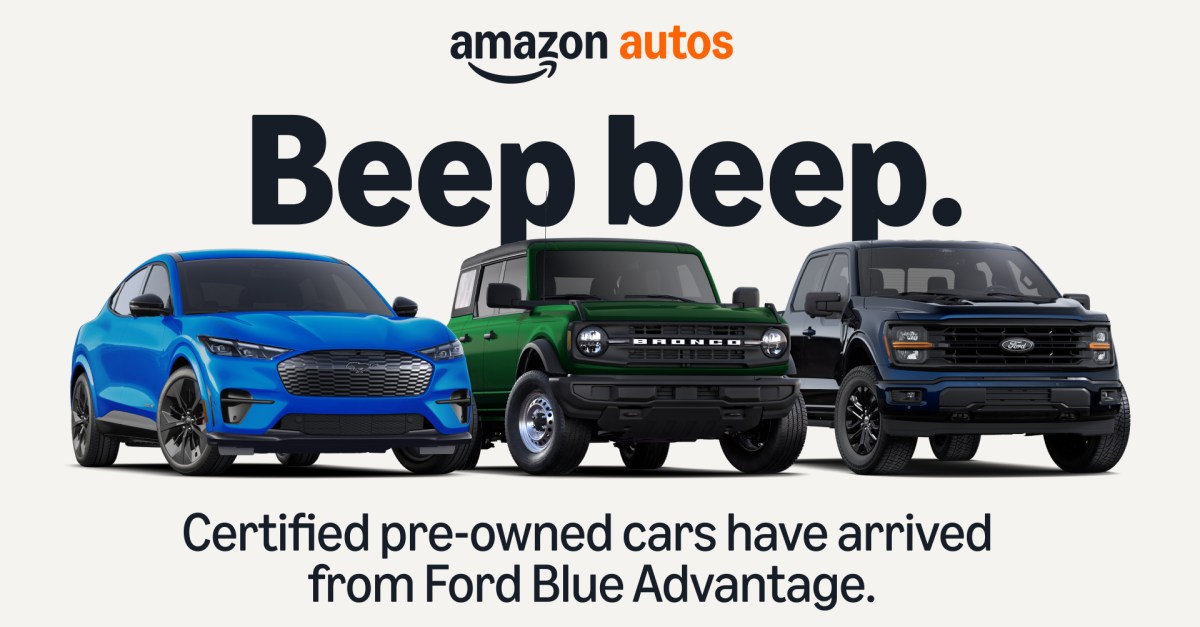 You can now buy pre-owned Ford vehicles on Amazon