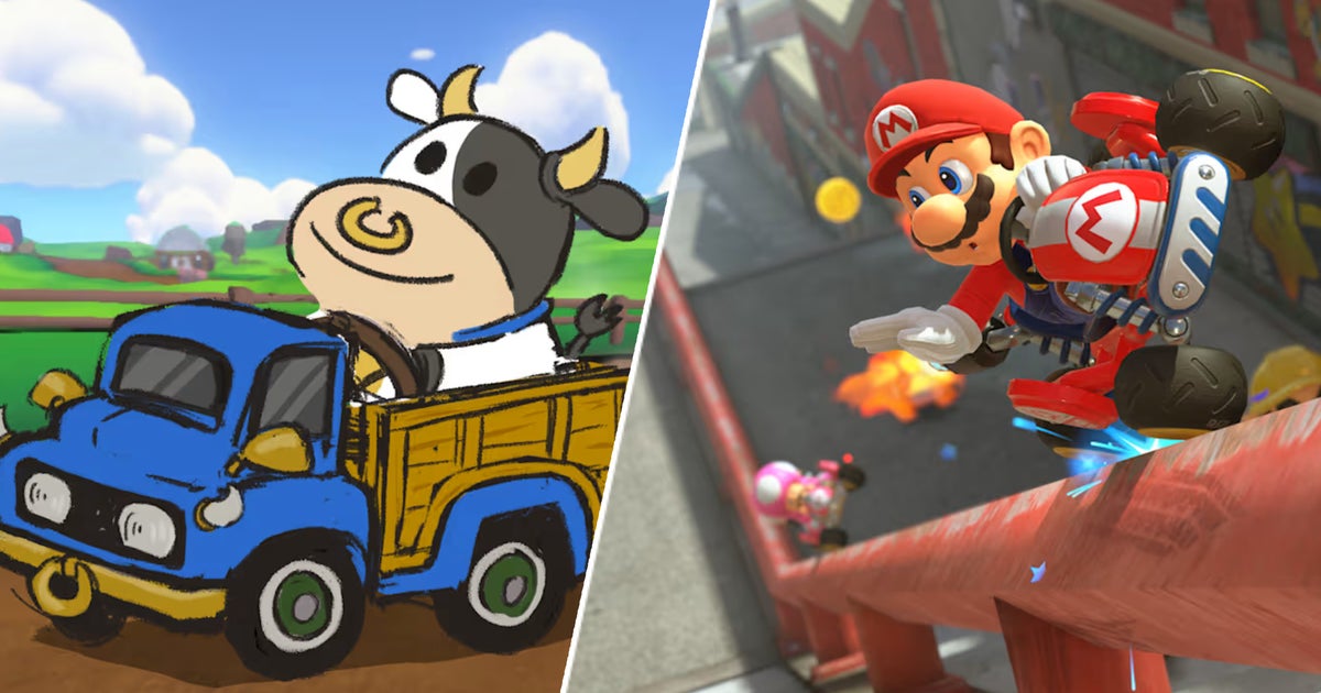 Mario Kart World started off as an OG Switch game, and don't worry, its driving cow is "still in touch with her animal nature"