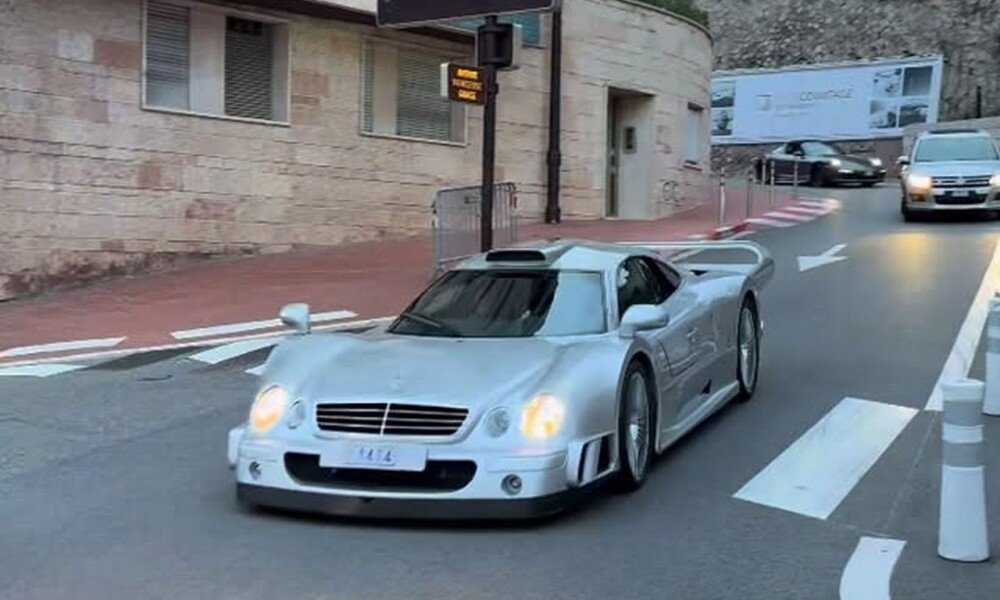 Fernando Alonso spotted in his $11 million Mercedes CLK-GTR in Monaco
