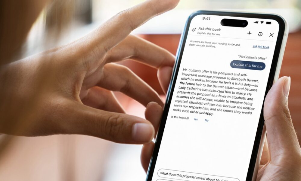 Kindle app now answers questions about the book you’re reading