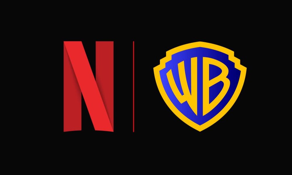 Netflix and WB logos