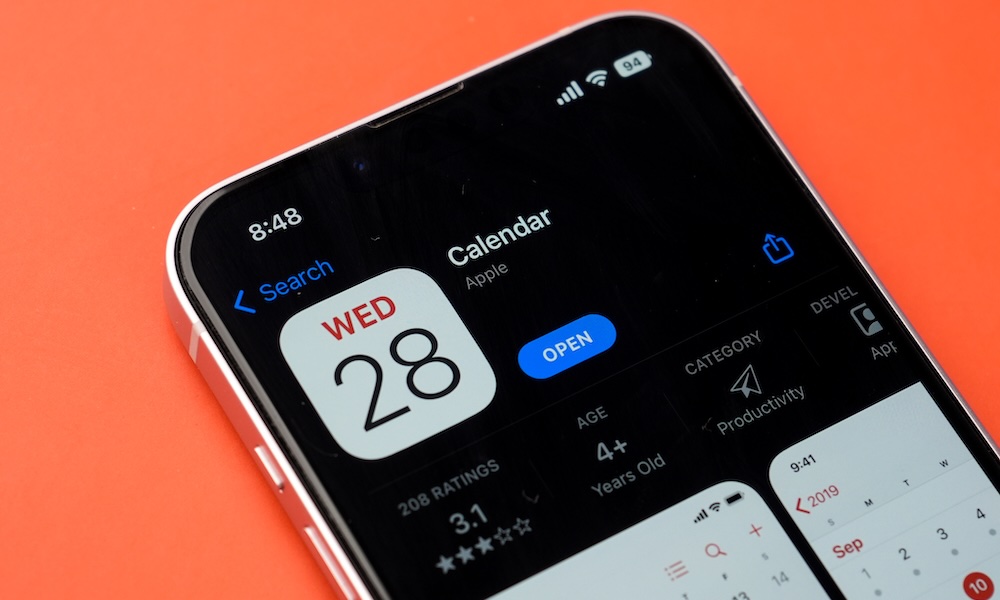 iphone calendar