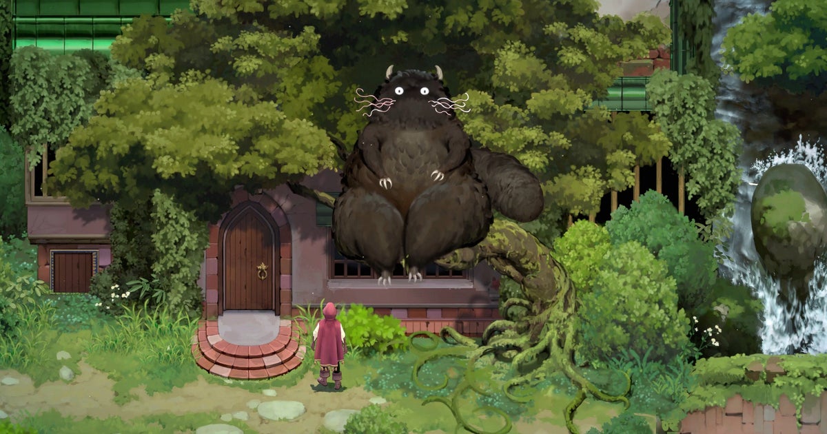 You owe the giant horned cat money in Mandrake, the Sunless Sea devs' British folklore-steeped gardening sim