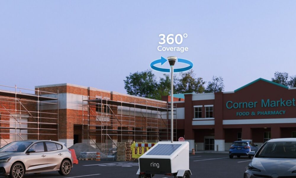 Ring’s Mobile Security Trailer provides 360-degree coverage anywhere