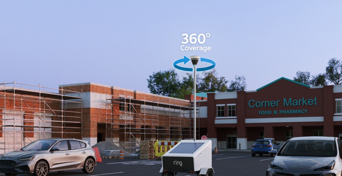 Ring’s Mobile Security Trailer provides 360-degree coverage anywhere