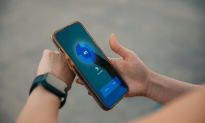 person tracking exercise activity with an iphone and apple watch