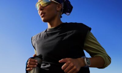 A close-up lifestyle shot of the Apple Watch Ultra 3 on a wrist, showcasing the iconic Activity rings. Ideal for tracking the 2026 New Year Activity Challenge and high-intensity outdoor workouts.