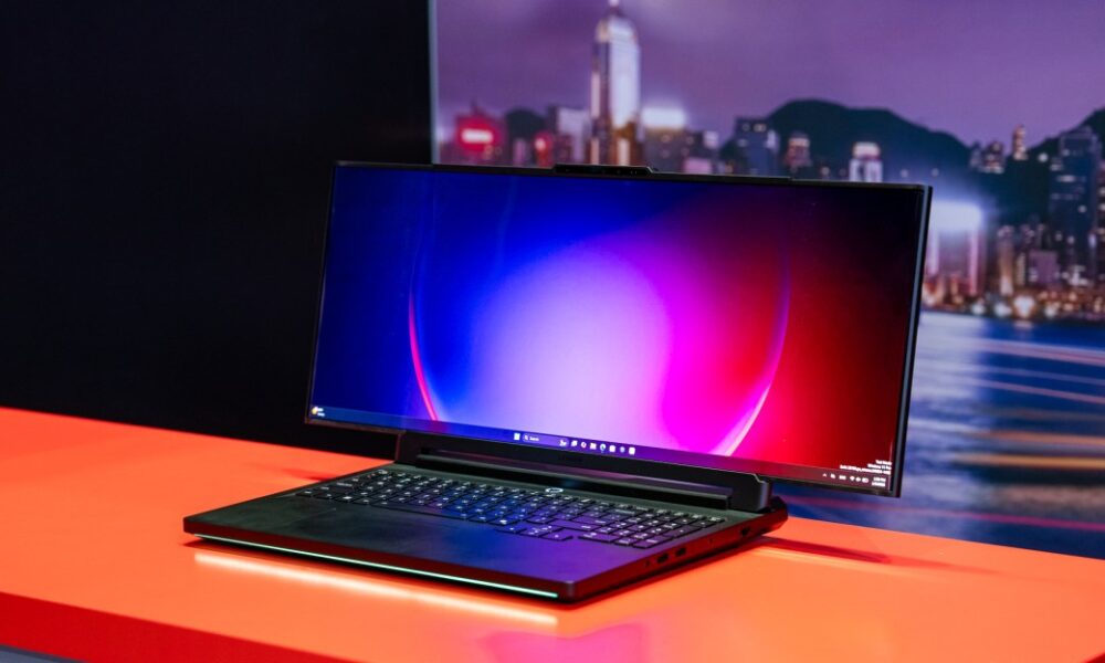 Lenovo’s new concept gaming laptop goes wide. Really wide.