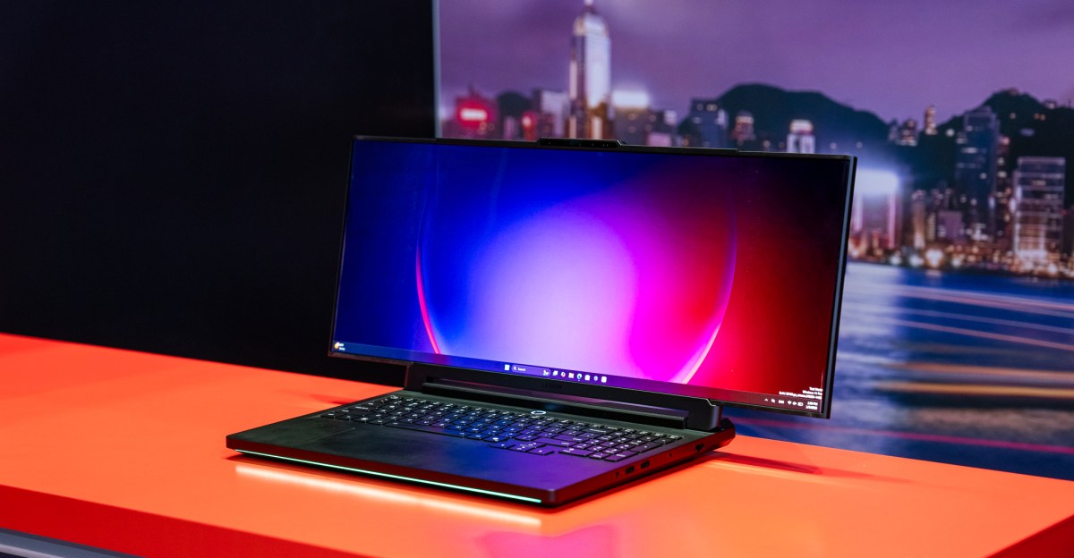 Lenovo’s new concept gaming laptop goes wide. Really wide.