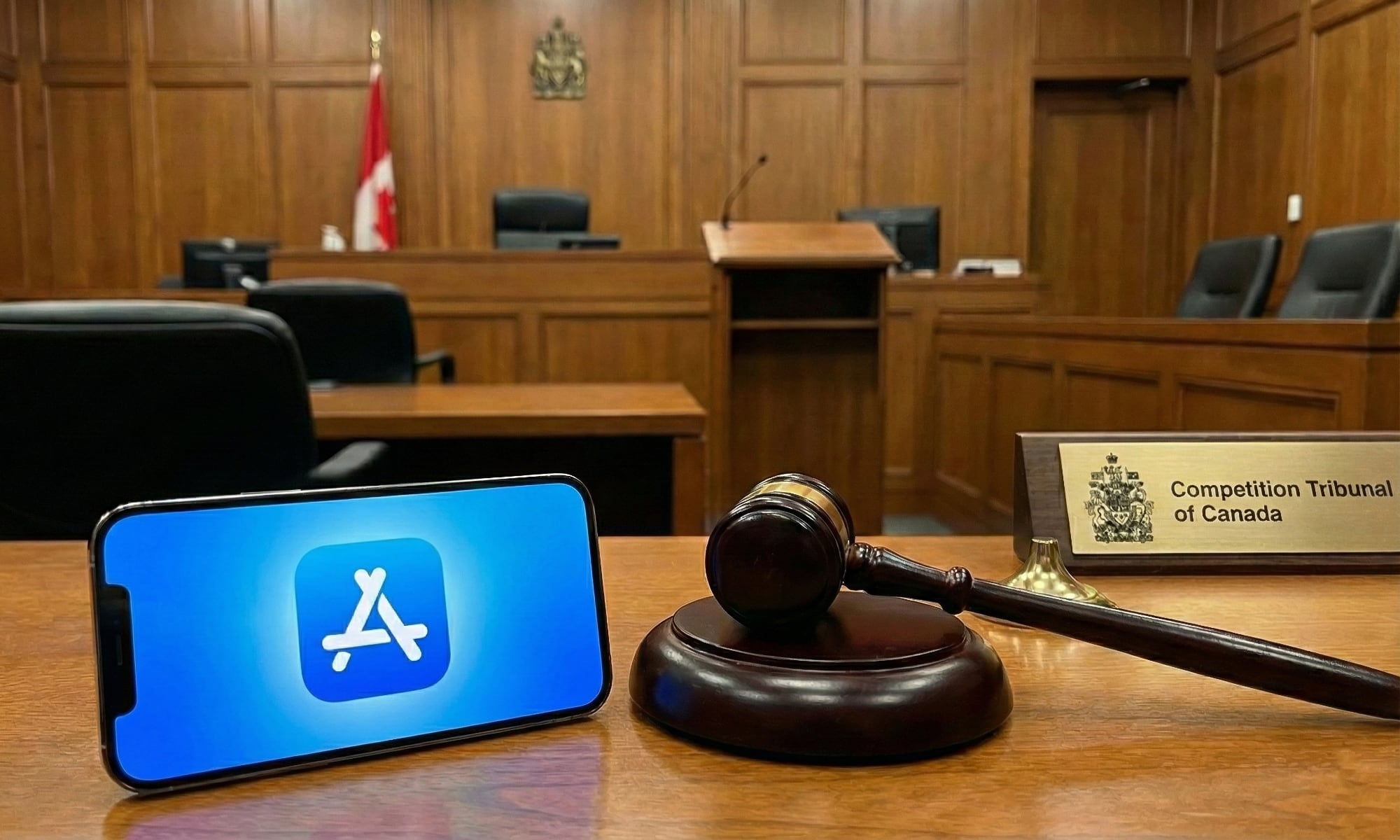 Canada iPhone App Store antitrust competition bureau tribunal courtroom