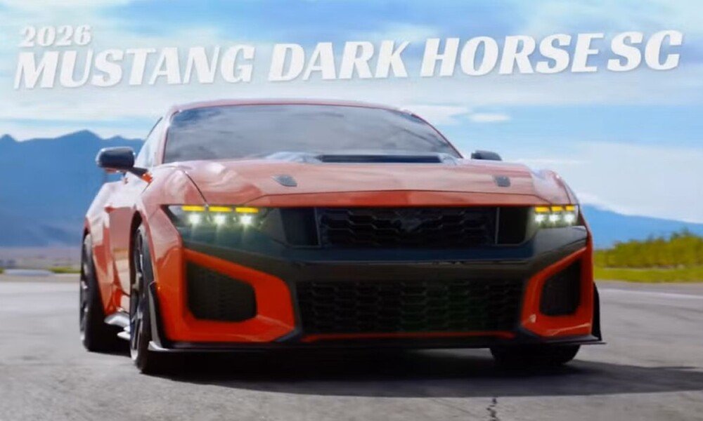 Mustang Dark Horse SC breaks cover in a Red Bull video featuring Max Verstappen