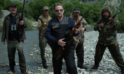 Frédéric Maranber, Cédric Appietto, Benoît Magimel, Damien Bonnard and Manuel Guillot in "The Hunt (Traqués)," premiering March 4, 2026 on Apple TV.