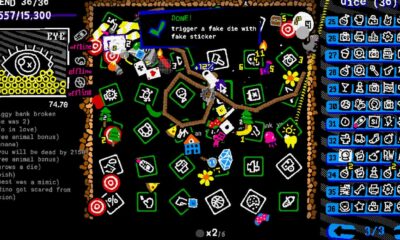 Throw pool, dice and stickers into a blender and you get STICKER/BALL, a roguelike that relishes in chaos