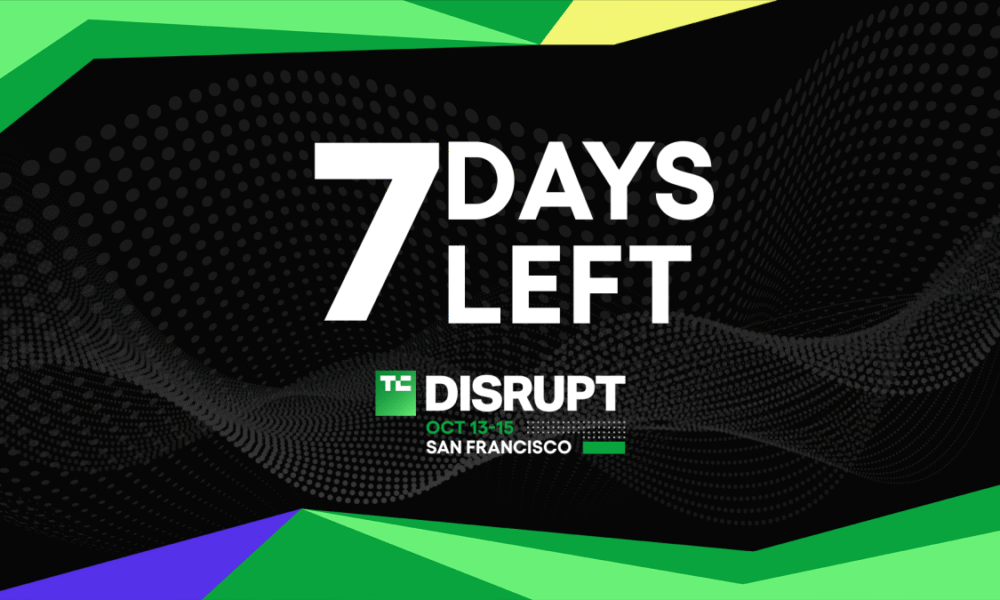 TechCrunch Disrupt 2026 7 days left