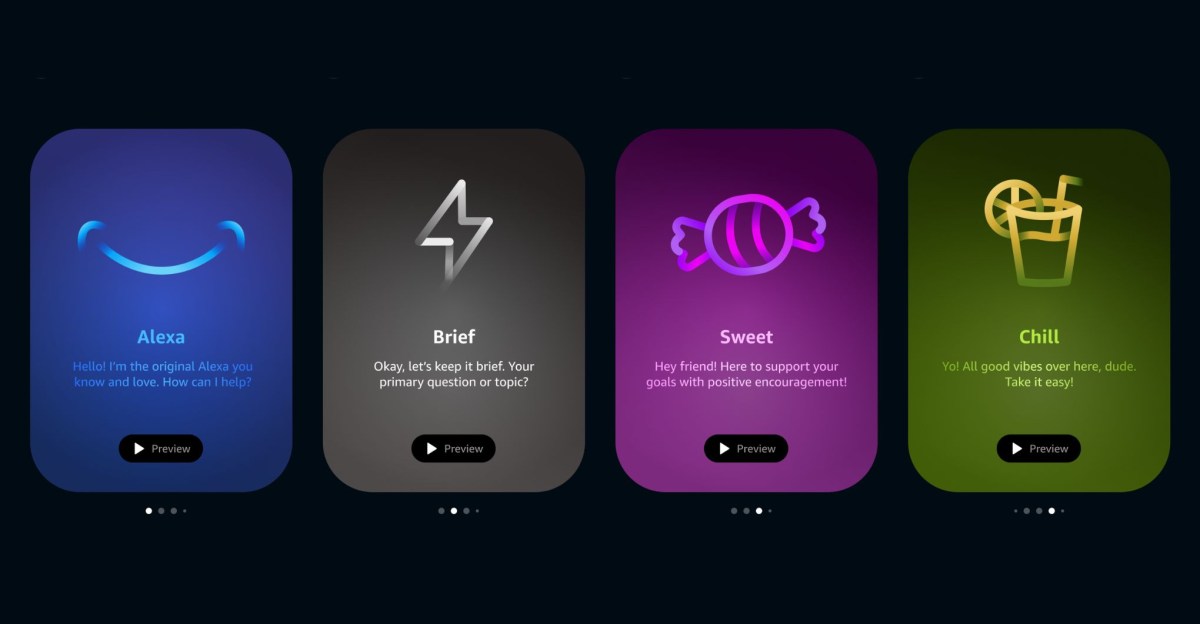 You can now make Alexa more friendly, blunt, or chilled out