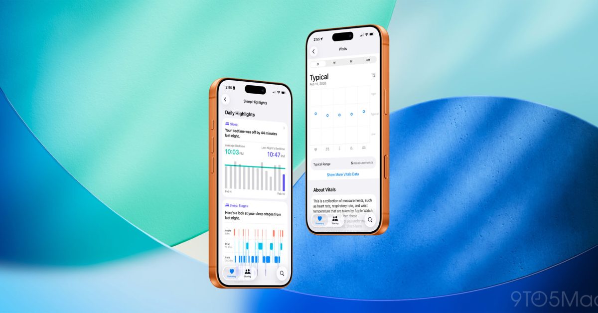 iOS 26.4 adds more Sleep and Vitals data to Apple Health