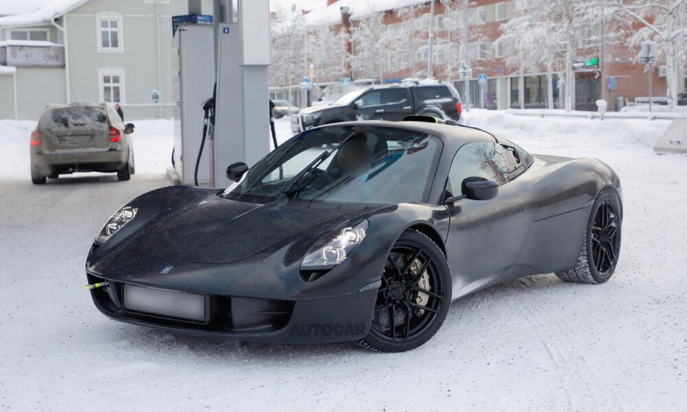 GMA T33 V12 supercar prototype spied testing for the first time