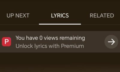 YouTube Music starts putting lyrics behind a paywall