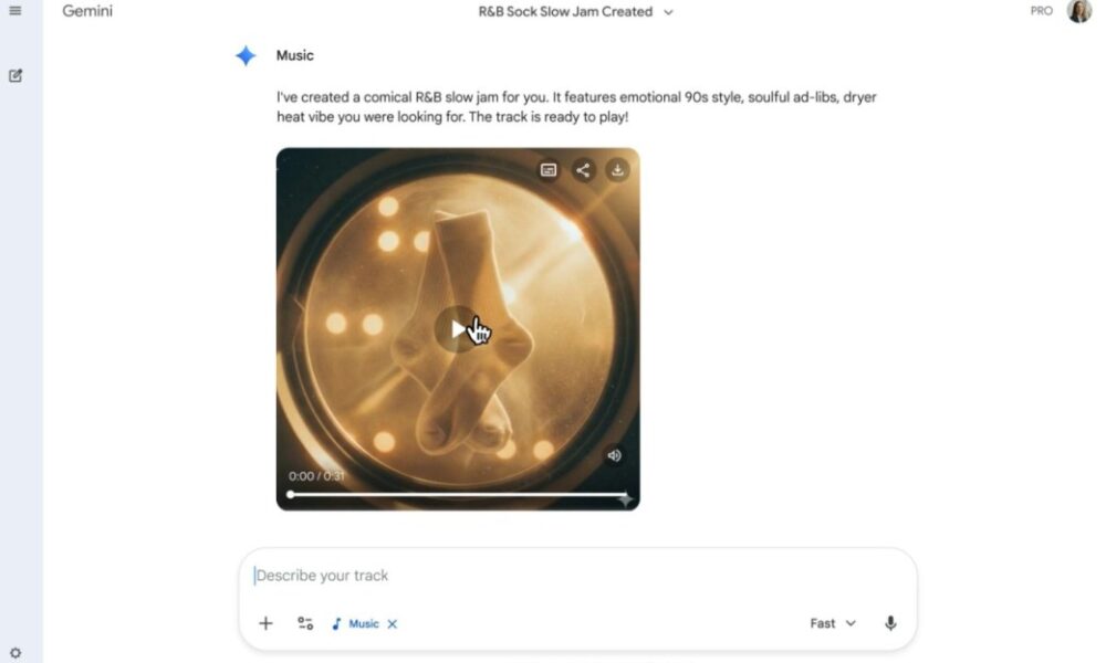 Google’s AI music maker is coming to the Gemini app