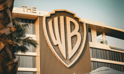 The WB Warner Bros logo building