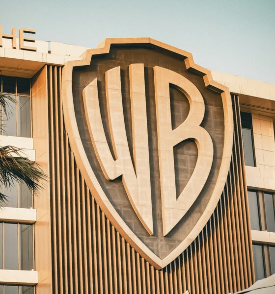 The WB Warner Bros logo building