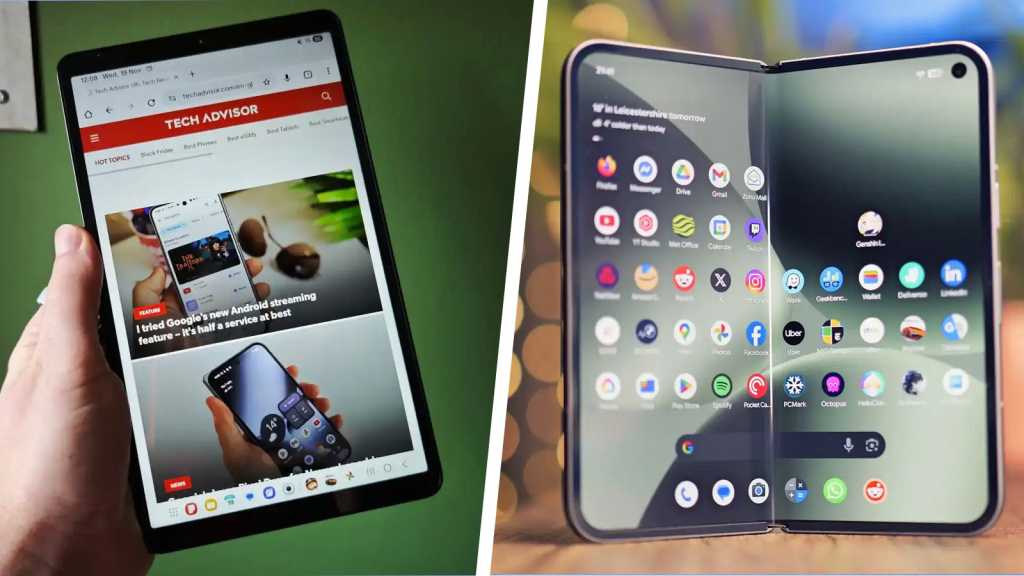 Tablet versus foldable phone
