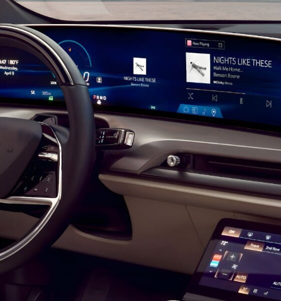 Apple Music shown on 2026 Cadillac VISTIQ