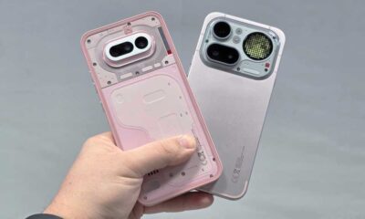 Nothing Phone 4a pink 4a Pro pink back handheld fan