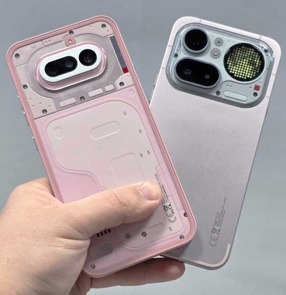 Nothing Phone 4a pink 4a Pro pink back handheld fan