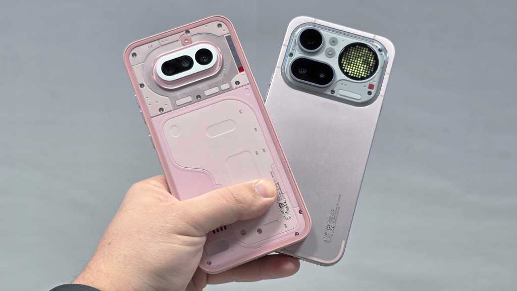 Nothing Phone 4a pink 4a Pro pink back handheld fan