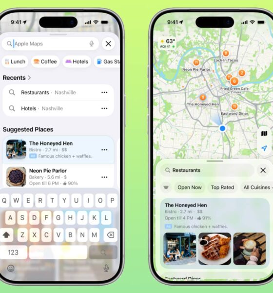 Apple Business ads on Apple Maps