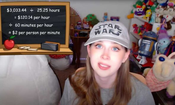 Jenny Nicholson screenshot in her video 'The Spectacular Failure of the Star Wars Hotel'