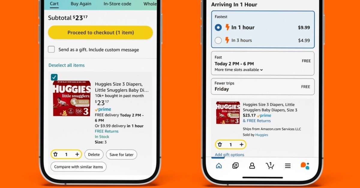 Amazon’s new ‘getitfast’ delivery page lists items you can have in 1 hour