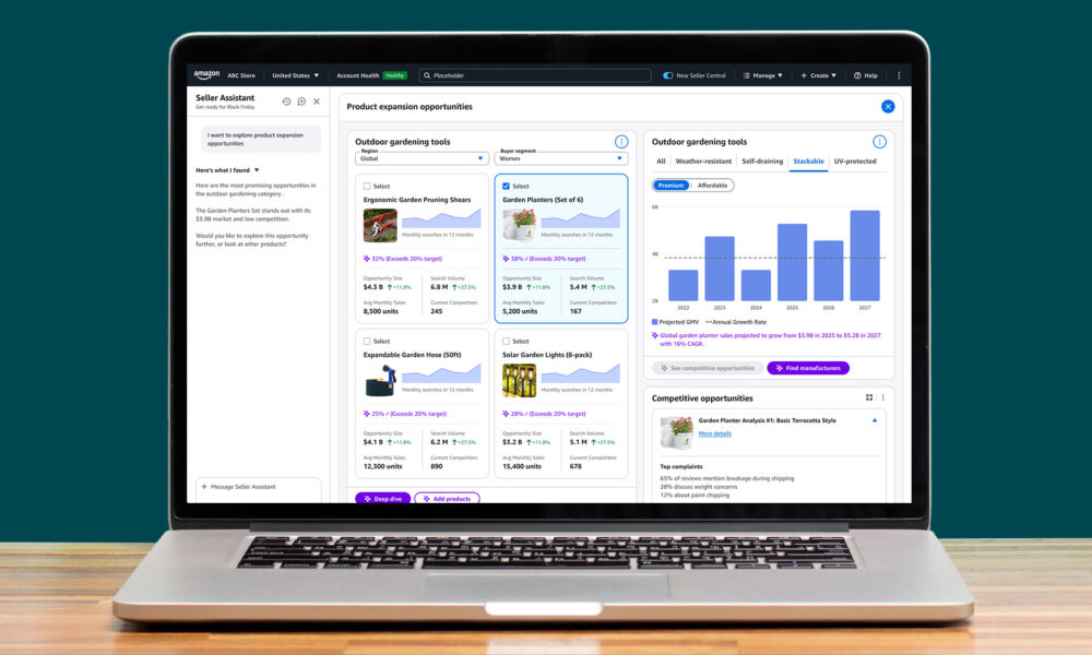 Amazon launches AI-generated ‘canvas’ for sellers as e-commerce platforms race to add AI tools – GeekWire
