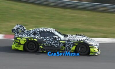 All-new Mercedes-AMG GT Black Series with active aero spied at Nurburgring