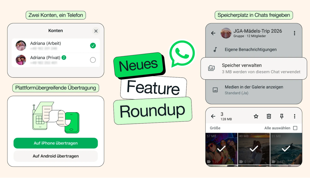 Whatsapp neue Funktionen März