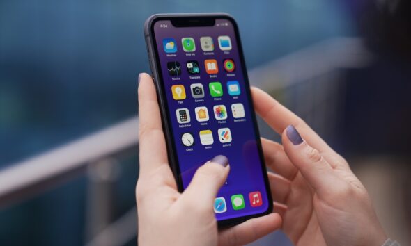Person using iPhone